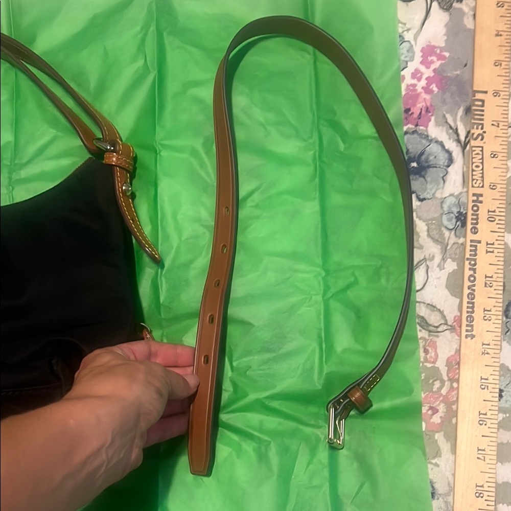 Dooney & Bourke Black and Brown Shoulder Bag - Picture 9 of 9